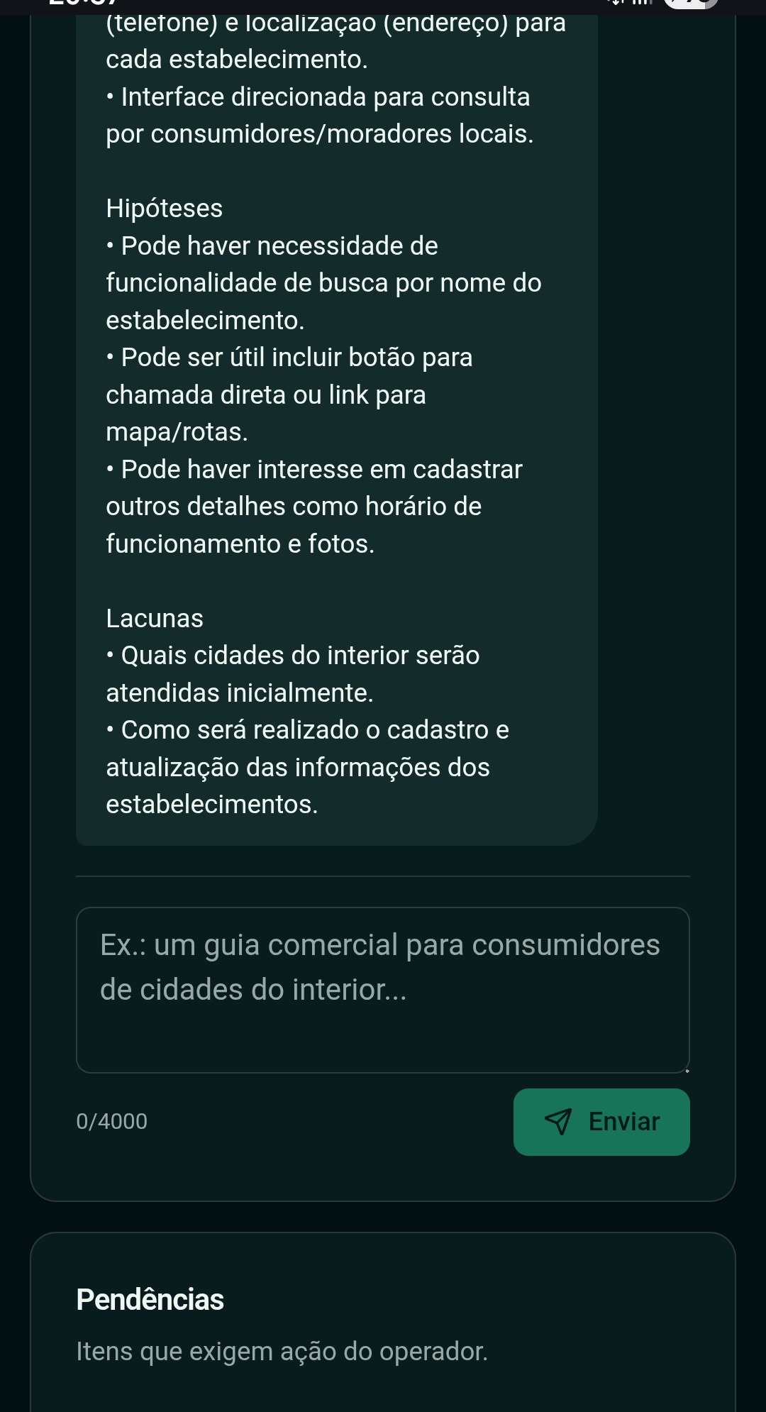 Análise do briefing do Sia2Fa no celular